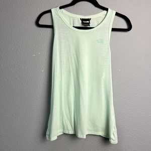 The North Face Womens Tank Top Mint Green Twist Back Athletic Size M Athleiusure